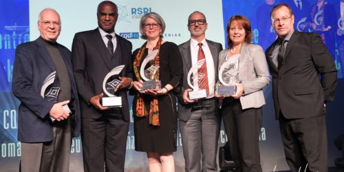 Domain Therapeutics and Pr Michel Bouvier (IRIC Montreal)  receive the RSRI award for bioSens-All™ project at ADRIQ-RCTi Innovation Prize gala