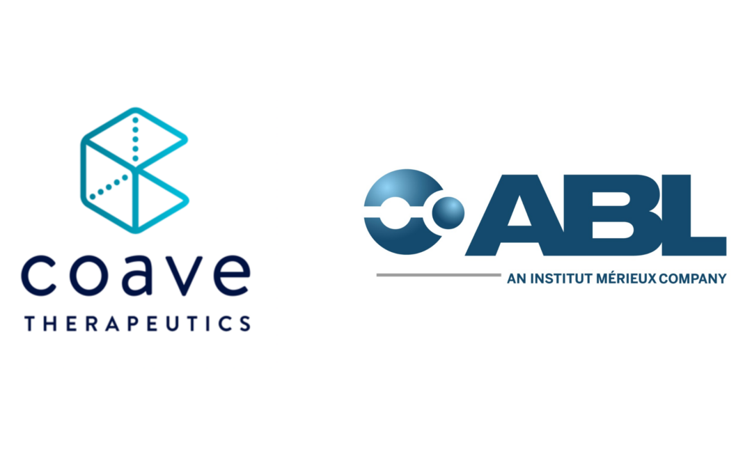 ABL and Coave Therapeutics enter into strategic collaboration to develop gene therapy manufacturing processes and create joint capabilities for process development of AAV-based gene therapy 